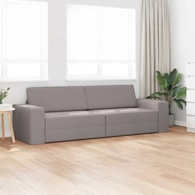vidaXL Καναπέ-Κρεβάτι Taupe 245 x 78 x 77 εκ. ύφασμα
