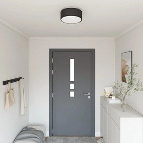 Λάμπα Οροφής με προβολείς Μαύρο 30 x 30 x 13,5 εκ ύφασμα