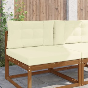 vidaXL Μαξιλάρι Καναπέ Εξωτερικού Χώρου 2 pcs Κρεμ Πολυεστέρας