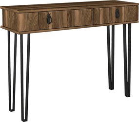 Κονσόλα Helsinki Megapap χρώμα καρυδί 120x35,5x90εκ.