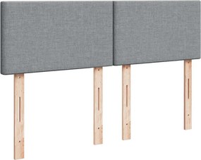 vidaXL Κρεβάτι Boxspring με Στρώμα Αν. Πράσινο 160x200εκ Υφασμάτινο