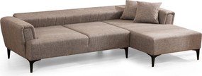 Corner Sofa-Bed Hamlet Right - Light Brown Light Brown