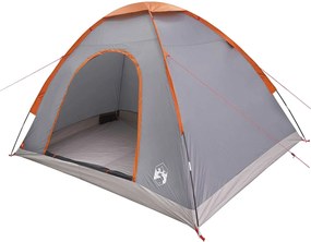 vidaXL Σκηνή Camping 4 ατόμων Γκρι και Πορτοκαλί