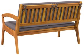 vidaXL Πάγκος Κήπου  με Μαξιλάρια 115x70x72 εκ. από Μασίφ Ξύλο Ακακίας