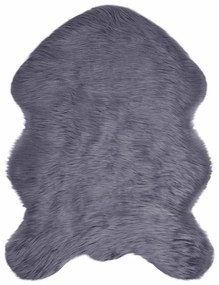 vidaXL Ψεύτικο Δέρμα Προβάτου Χαλί Tafalla Ανθρακί 80 x 120 cm