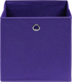 vidaXL Κουτιά Αποθήκευσης 4 τεμ. Μοβ 28x28x28 εκ. Ύφασμα Non-woven