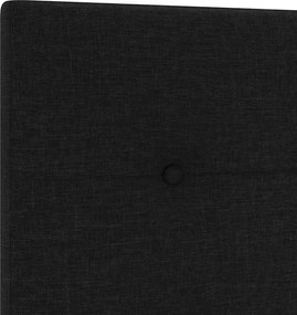 vidaXL Κεφαλάρι με κεφαλάρι Μαύρο 80 cm Τεχνητό Δέρμα