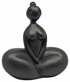 Διακοσμητική Φιγούρα 842957 21,6x12,3x24cm Black Mat Ankor Ceramic