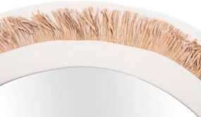 Καθρέπτης Τοίχου SANTORINI Mdf Υπόλευκο - Μπέζ 81x1,8x54Υ εκ. 81x1.8x54 εκ.