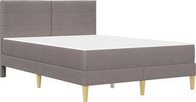 vidaXL Σκελετός Κρεβατιού Taupe 120 x 190 cm Πολυεστέρας
