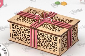 Σετ των 2 Intra απο ξύλο plywood 3mm-4mm πάχος - Διακοσμητικό Ξύλινο Κουτί Δώρου Κοπή Laser Δίασταση 15x15 cm INTRAFABR-115294790