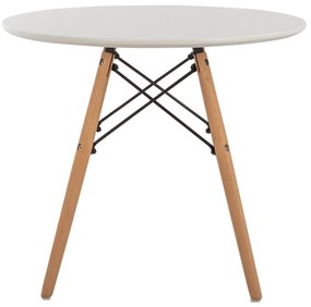 ΤΡΑΠΕΖΙ MINIMAL KID HM8451.01 ΣΤΡΟΓΓYΛΟ Φ60X51Υ ΛΕΥΚΟ