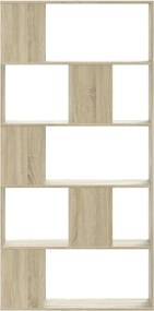 vidaXL Βιβλιοθήκη 5Επιπέδων Sonoma Δρυς 80,5x23,5x162,5 εκ. Επεξ. Ξύλο
