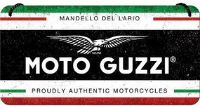 Μεταλλική πινακίδα Moto Guzzi Italian, (20 x 10 cm)
