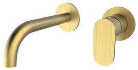 Μπαταρία Νιπτήρα Εντοιχισμού Αντικέ Χρυσό Armando Vicario Slim Brushed Gold 500045-201