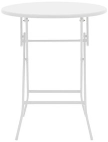 Σετ κήπου Τραπεζαρία Albero - Sussie σετ 3 τεμ. πτυσσόμενο μέταλλο λευκό Φ60x70 εκ. 60x60x70 εκ.