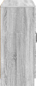 vidaXL Πλαϊνό γραφείο Γκρι Sonoma 89 x 34,5 x 77 εκ.