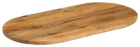 vidaXL Επιφάνεια Τραπεζιού Οβάλ 120x50x2,5 εκ. Μασίφ Ξύλο Μάνγκο