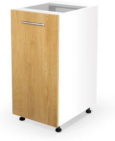 VENTO D-40/82 lower cabinet, color: white / honey oak DIOMMI V-UA-VENTO-D-40/82-D.MIODOWY