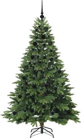 vidaXL Τεχνητό Χριστουγεννιάτικο Δέντρο Πράσινο 180 cm ΠΕ και PVC