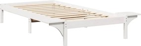 vidaXL Σκελετός Κρεβατιού Λευκό 90 x 190 cm Στερεά ξυλεία πεύκου
