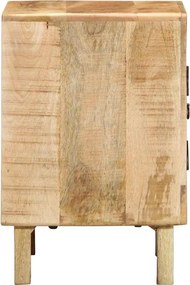 vidaXL Κομοδίνο 2 τεμάχια 40x32x46 cm Στερεό ξύλο Rough Mango