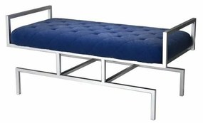 Σκαμπό DKD Home Decor   Μπλε πολυεστέρας Χάλυβας (97 x 44 x 46 cm)