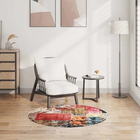 vidaXL Χαλί Πλενόμενο Πολύχρωμο Ø 120 εκ. Patchwork