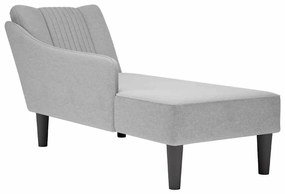 vidaXL Σαλόνι πολυθρόνας με δεξί μπράτσο Ύφασμα Σκούρο Γκρι