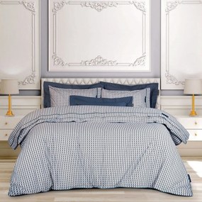 Παπλωματοθήκη 2214 (Σετ 3τμχ) Beige-Grey Greenwich Polo Club Υπέρδιπλo 220x240cm Βαμβάκι-Πολυέστερ