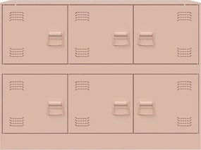 vidaXL Ντουλάπι Ροζ 99x39x73 εκ. από Ατσάλι