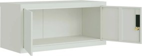 vidaXL Αρχειοθήκη Αν. Γκρι 90 x 40 x 180 εκ. Ατσάλινη