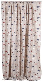 Κουρτίνα Παιδική με Τρέσα Σκάι Red Viopros 140X270cm Πολυέστερ
