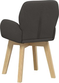 vidaXL Γυριστές καρέκλες φαγητού 4 pcs Μπουκλέ Σκούρο Γκρι