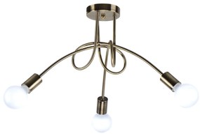 Φωτιστικό Οροφής - Πλαφονιέρα KQ 2627/3 QUIRKY ANTIQUE BRONZE CEILING LAMP Z4 - 77-8089 - 51W - 100W - 77-8089