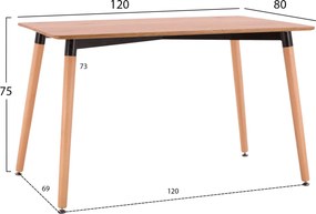 ΣΕΤ ΤΡΑΠΕΖΑΡΙΑΣ 5ΤΜΧ VEGAS HM21180 MDF TOP ΣΕ ΦΥΣΙΚΟ--ΥΦΑΣΜΑ ΜΠΕΖ