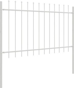 vidaXL Φράχτης Κήπου WOERDEN 1,7 x 1,2 m Ατσάλι με Πούδρα Λευκό