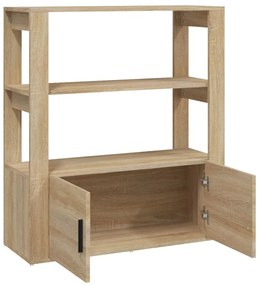 vidaXL Ντουλάπι Sonoma Δρυς 80x30x90 εκ. από Επεξεργασμένο Ξύλο