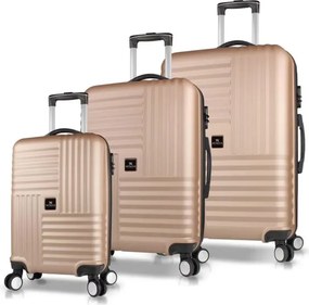 Stewehome Σετ 3 τεμαχίων βαλίτσες από ABS μεσαίου και μεγάλου μεγέθους και βαλίτσα καμπίνας