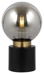 Επιτραπέζιο Φωτιστικό E14 Φιμέ Marka Globo Lighting 21003BB Μαύρο-Χρυσό