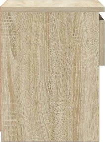 vidaXL Κομοδίνο Sonoma Δρυς 40 x 30 x 39 εκ. από Επεξ. Ξύλο