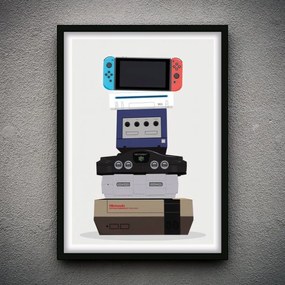 Πόστερ &amp; Κάδρο Nintendo Family GM2317 21x30cm Εκτύπωση Πόστερ (χωρίς κάδρο)