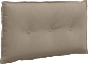 vidaXL Μαξιλάρι Πλάτης Taupe 80 x 50 cm Ύφασμα Μικροΐνας