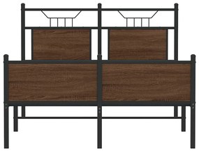 Πλαίσιο Κρεβατιού Χωρ. Στρώμα Καφέ Δρυς 120x200εκ. Επ. Ξύλο - Καφέ