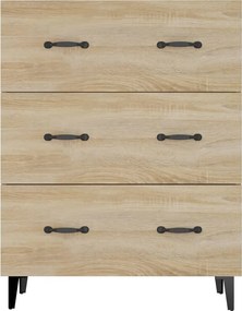 vidaXL Ντουλάπι Sonoma Δρυς 69,5 x 34 x 90 εκ. από Επεξεργασμένο Ξύλο