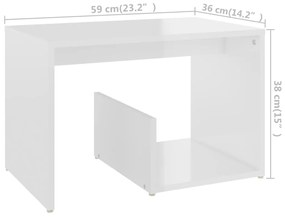 ΤΡΑΠΕΖΙ ΒΟΗΘΗΤΙΚΟ ΓΥΑΛΙΣΤΕΡΟ ΛΕΥΚΟ 59 X 36 X 38 ΕΚ. ΜΟΡΙΟΣΑΝΙΔΑ 806702