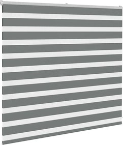 vidaXL Ζέβρα τυφλή Σκούρο Γκρι Πλάτος υφάσματος 160,9 εκ. Πολυεστέρας