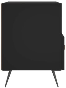 vidaXL Κομοδίνα 2 τεμ. Μαύρα 40 x 35 x 47,5 εκ. από Επεξεργασμένο Ξύλο