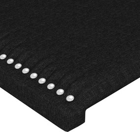 vidaXL Κεφαλάρι Μαύρο 200x5x118/128 εκ. Ύφασμα