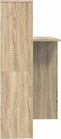 vidaXL Γραφείο Δρύς Sonoma 131,5 x 50 x 106,5 εκ. Επεξεργασμένο ξύλο
